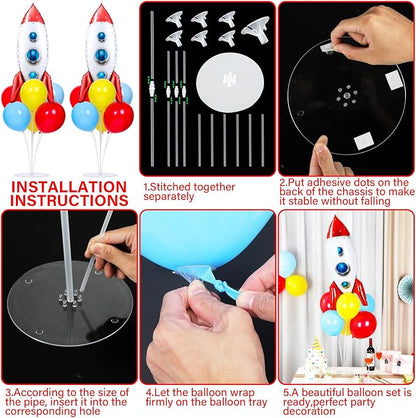 4 Sets Toy Inspired Themed Party Balloons Stand Kit - Image 3