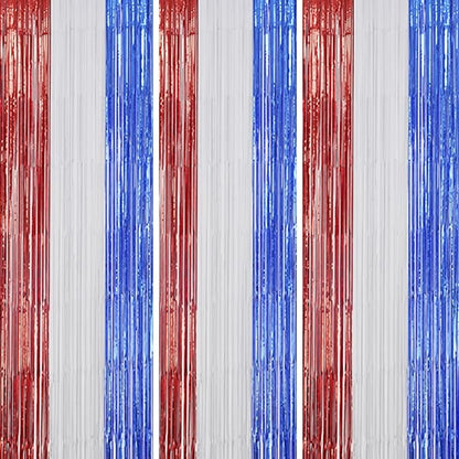 DECOCKRAT 3 Pack Foil Fringe Backdrop by DECOCKRAT