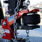Shocker 30K Gooseneck Surge Air Hitch & Shift Lock Coupler for 2-5/16" Ball, 4.5" Square Straight Pin