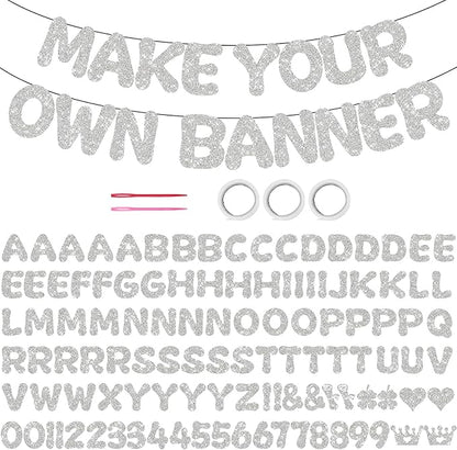 116PCS DIY Banner Customizable Birthday Banners Graduation Banner Custom Party by Unknown