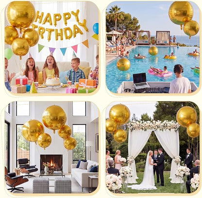 24 Pcs Giant Metallic Party Balloons, Birthday Wedding Christmas Party - Image 9