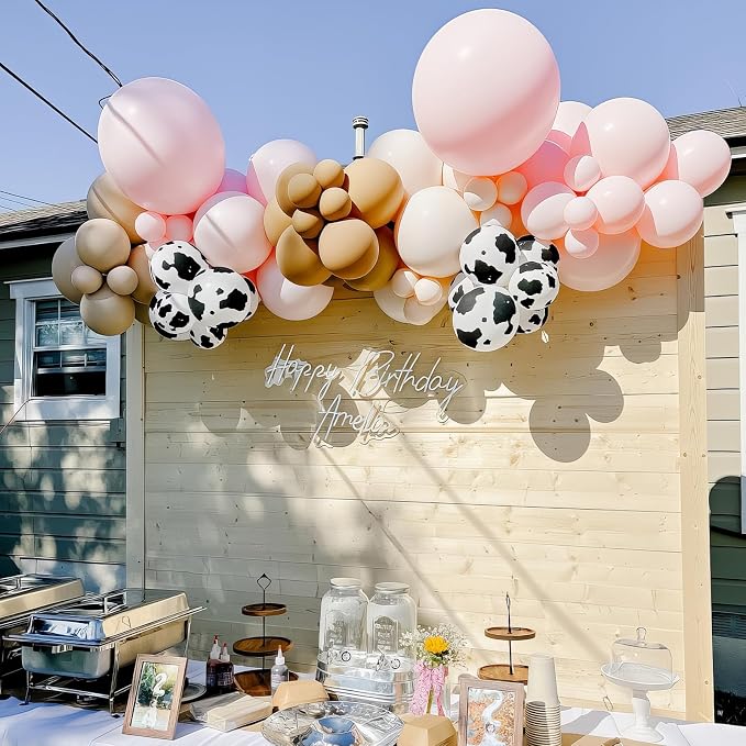 Cowgirl Balloon Dusty Blush Pink Brown Tan Coffee Beige Sand White Ivory Nude - Image 7