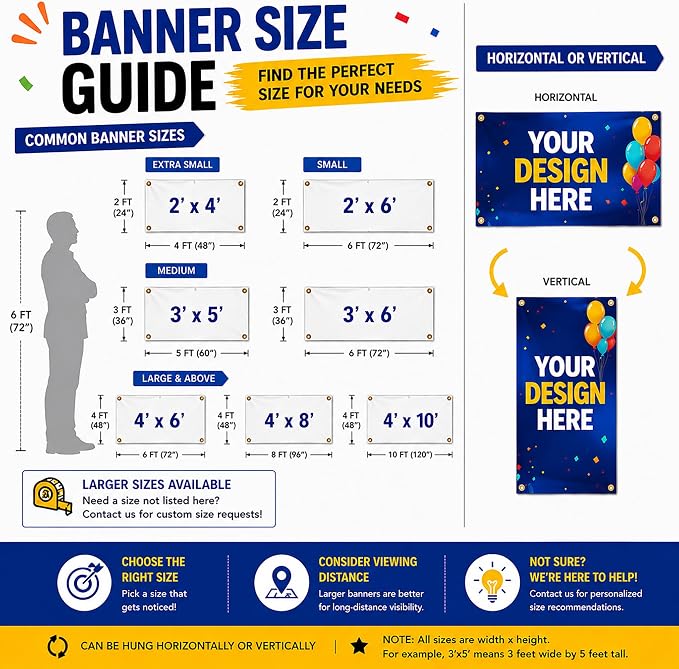 Custom Banner, 13oz Heavy Duty Personalized Banner, Full Color High Resolution - Image 3