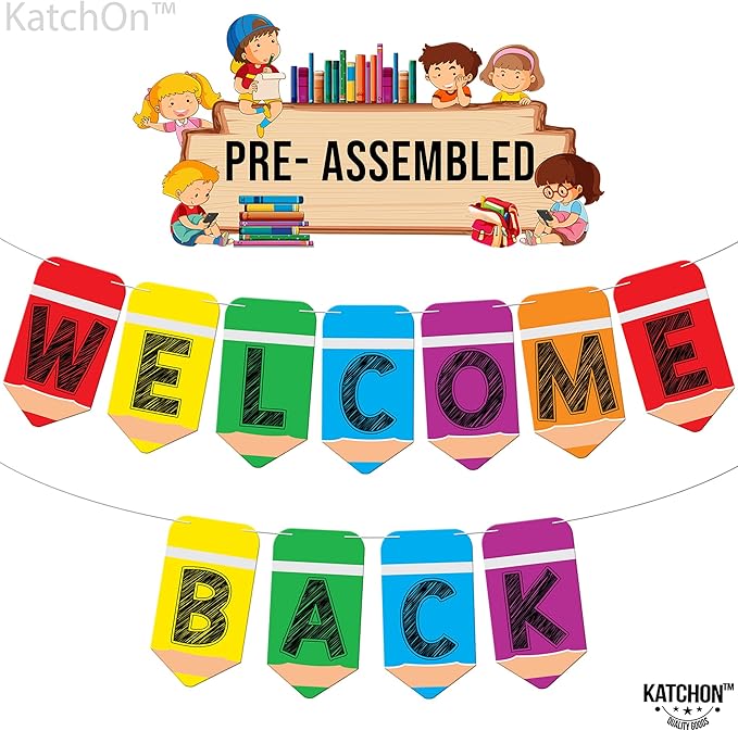 KatchOn Pre-Strung Welcome Back Banner - Image 2