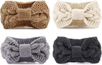 DRESHOW Knit Crochet Headband for Women Ear Warmer Soft Turban Stretch Warmer Headbands Winter Fashion Head Wrap