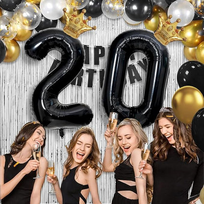 40 inch Large Black 11 Balloon Number - Image 6