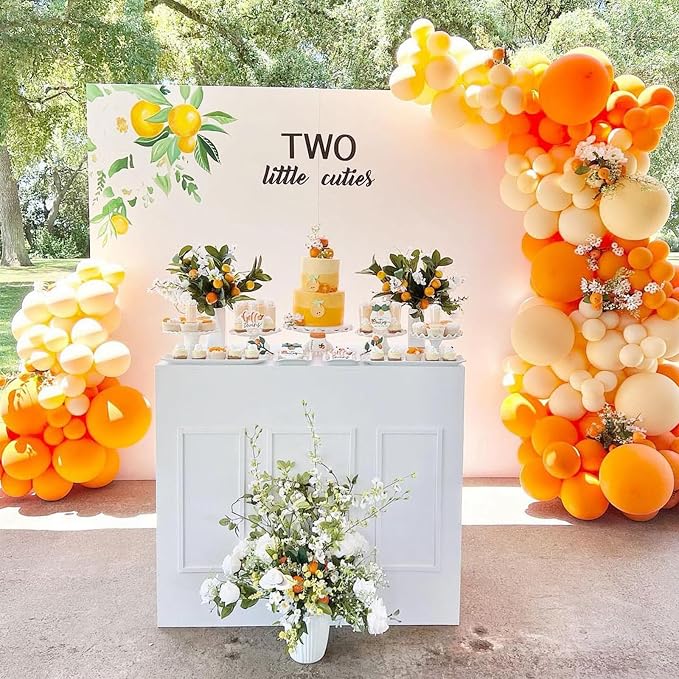 Awenztech 122pcs Orange Latex Balloons in 18 12 10 5 inches | Graduation - Image 4