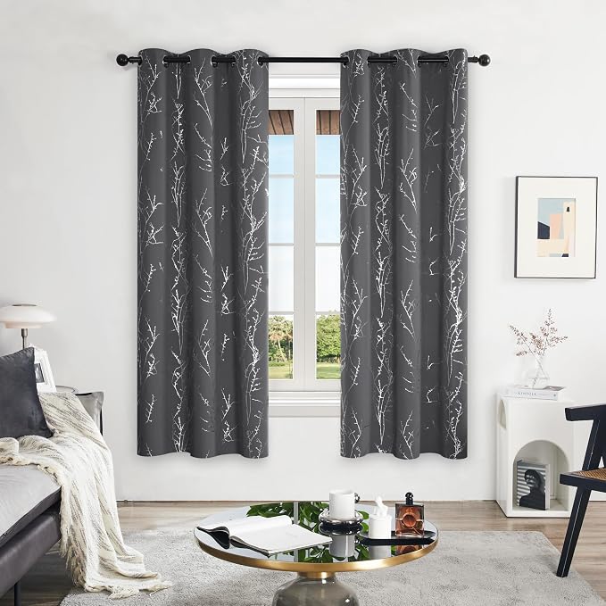 Deconovo Living Room Curtains 72 Inches Long, Thermal Insulated, Room Darkening - Image 2