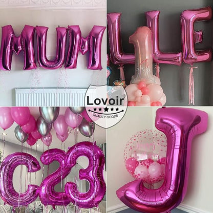 Lovoir 40 Inch Large Hot Pink Letter Y Balloons Big Size Jumbo Mylar Foil - Image 6