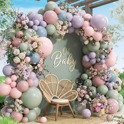 141pcs Pastel Balloon Arch Kit by Unknown