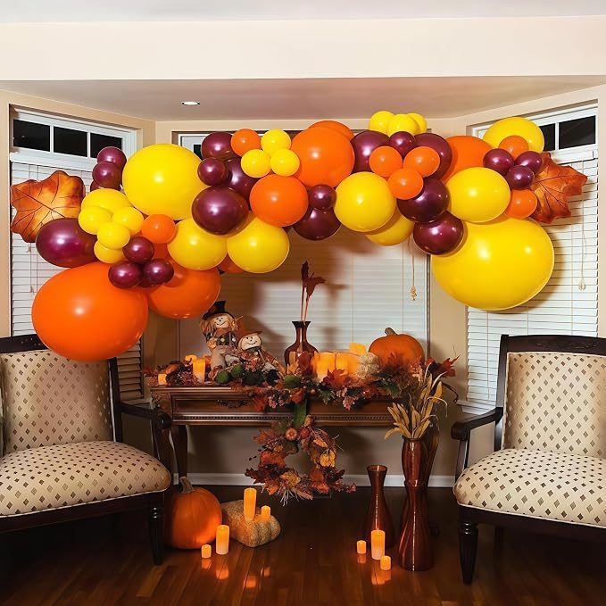Burnt Orange Brown Balloons, 12 Inch 35PCS Fall Balloons - Image 7