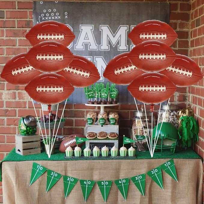 5 Pieces Large Football Party Balloons - Image 4