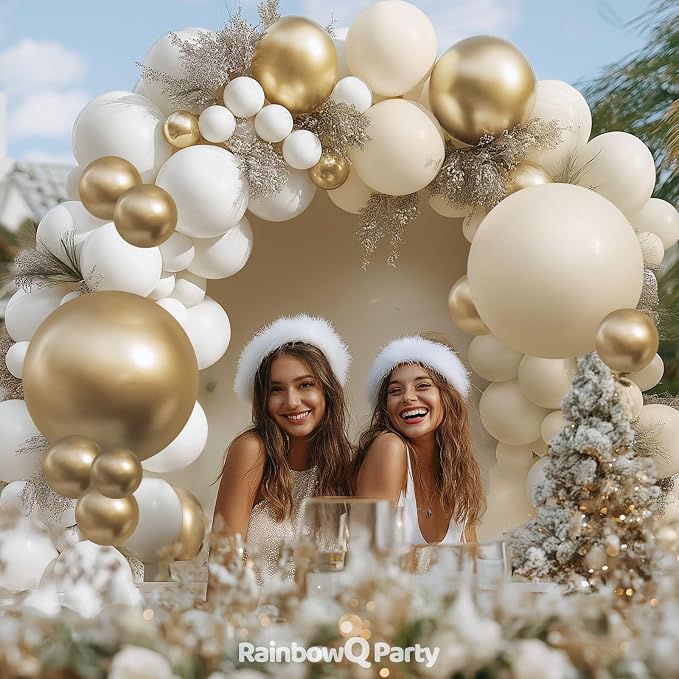 RainbowQ 165 Pcs Gold Balloons Arch Kit Different Sizes Metallic Garland | - Image 6