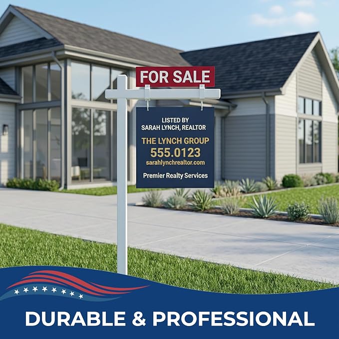 Custom Real Estate Sign Post By DC – Yard Sign Holder - Image 5