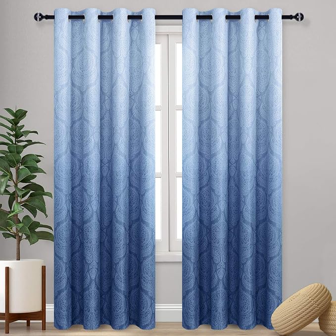 DWCN Ombre Blackout Curtains for Bedroom by DWCN