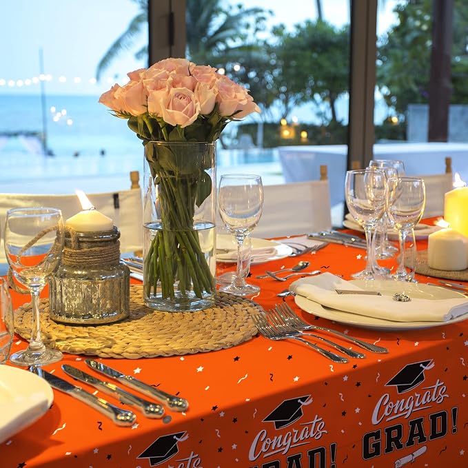 Graduation Party Decorations, Gongrats Grad Tablecover - Image 4