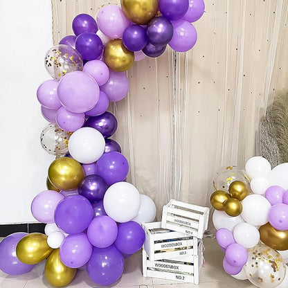 RUBFAC Dark Purple Balloons 120pcs 12 Inches Latex Balloons - Image 6
