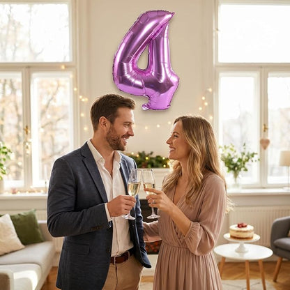 YPSelected 32 Inch Large Foil Helium Number Balloon Birthday Wedding Party 0-9 - Image 2