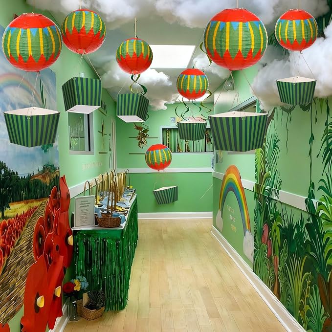 Leinuosen 6 Set Wizard Party Hot Air Balloon Centerpieces, Tape and String - Image 5