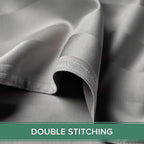 King Pillowcases by Pure Bamboo, Genuine 100% Organic Viscose Derived from Bamboo, Luxuriously Soft & Cooling, Double Stitching, Envelope Closure (2 King Pillowcases, Jacquard Silver)