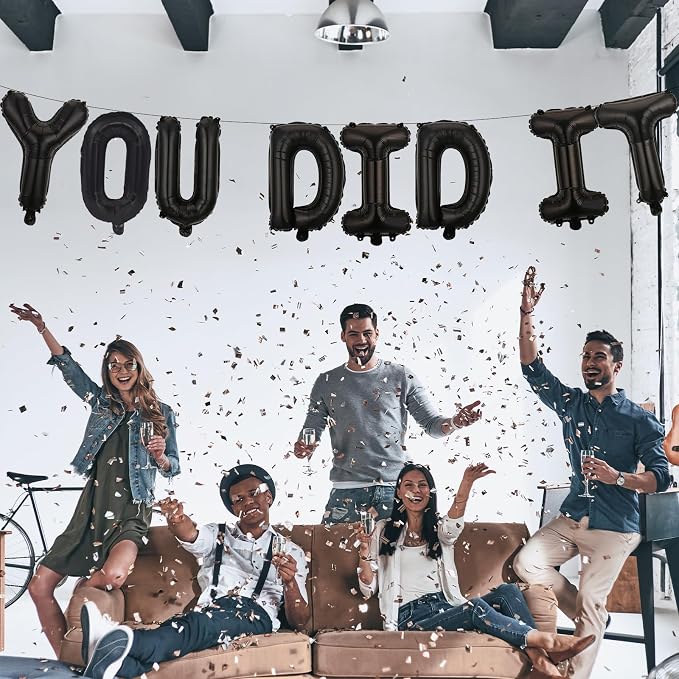 16 Inches YOU DID IT Graduation Letter Balloons Banner - Image 3