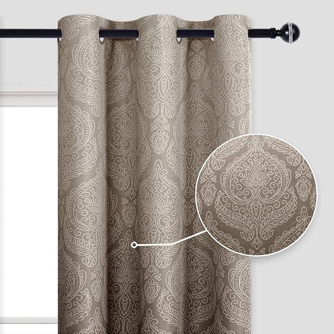 DWCN Ombre Blackout Curtains for Bedroom - Image 2