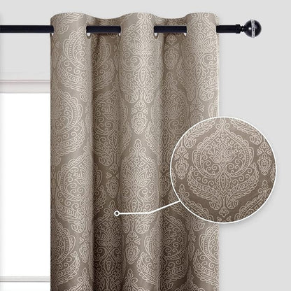 DWCN Ombre Blackout Curtains for Bedroom - Image 2