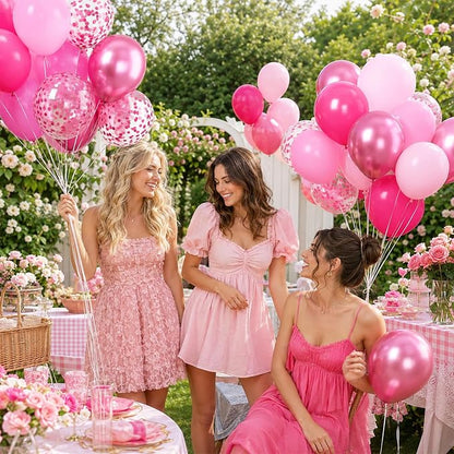 Paready Hot Pink Balloons Set - Image 5