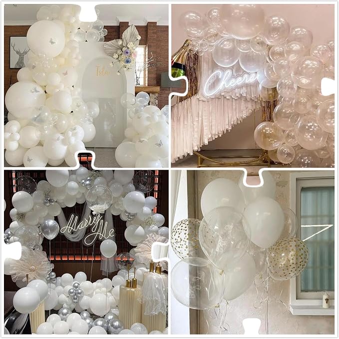 412pcs Clear Balloon Garland Arch Kit 18 12 10 5 Inch Different Sizes Matte - Image 7