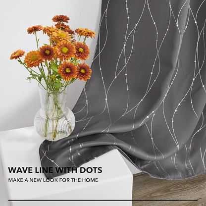 Deconovo Blackout Back Tab Curtains - Image 5