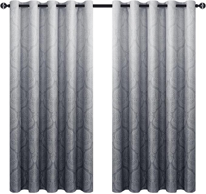 DWCN Ombre Blackout Curtains for Bedroom - Image 9