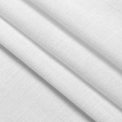 White Semi Sheer Linen Textured Valances - Image 7