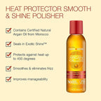 Creme of Nature Argan Oil Anti Humidity Gloss & Shine Mist With Heat Protection, Smooth & Shine Hair Polisher With Anti Frizz Control, 4 Fl Oz Each