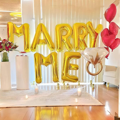 Gold Alphabet Balloons, 40 Inch Custom Name Balloons, Self Inflating Helium - Image 5