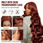 BVH 22 Inch Reddish Brown 13x6 Lace Front Wigs Human Hair Body Wave Wigs Human Hair 200 Density Hd Lace Frontal Wigs M Hairline 33# Brown Wigs (13x6 Reddish Brown Lace Front Wigs Human Hair, 22 a1)