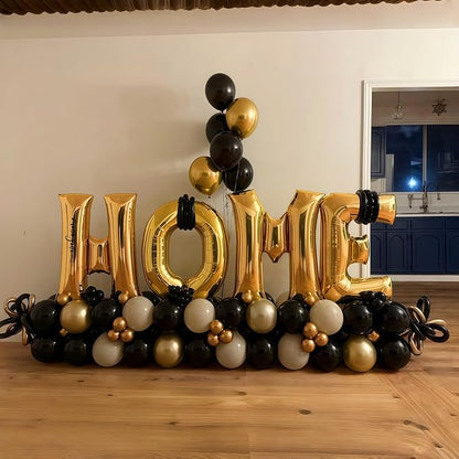 40 Inch Gold HOME Balloon Letters - Image 3
