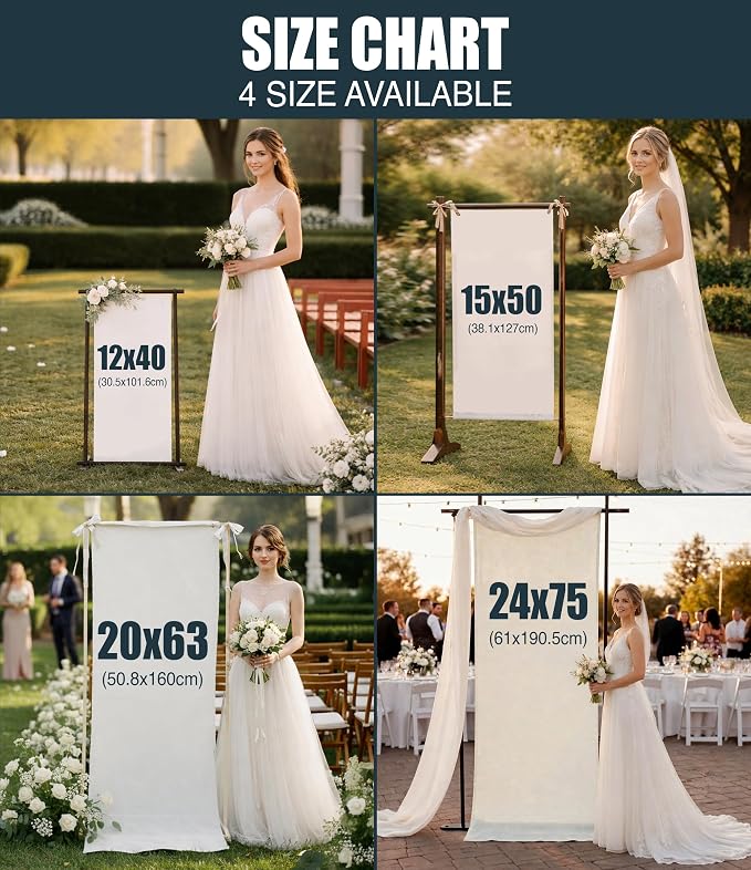 Personalized Fabric Wedding Welcome Sign, Cotton Linen Banner - Image 6