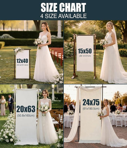 Personalized Fabric Wedding Welcome Sign, Cotton Linen Banner - Image 6