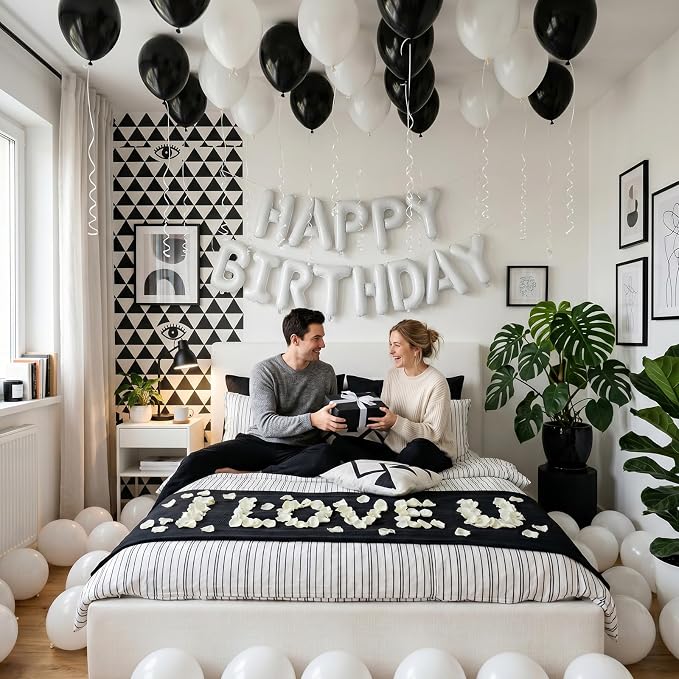 White Balloons 50Pack 12 Inch White Latex Party Balloons - Image 6