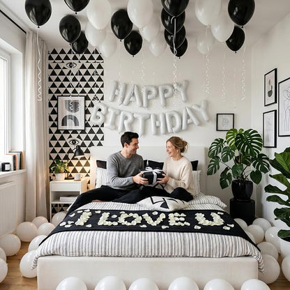 White Balloons 50Pack 12 Inch White Latex Party Balloons - Image 6