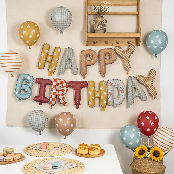 Happy Birthday Balloon Banner 16 in Happy Birthday Letter Balloons | Fabric - Image 4