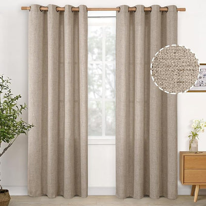 YoungsTex Oatmeal Linen Curtains by YoungsTex