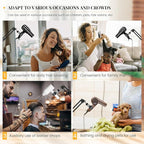 INNOLIFE Hands Free Hair Dryer Stand - Adjustable Height, 360° Rotating with Heavy Base for Hands-Free Drying