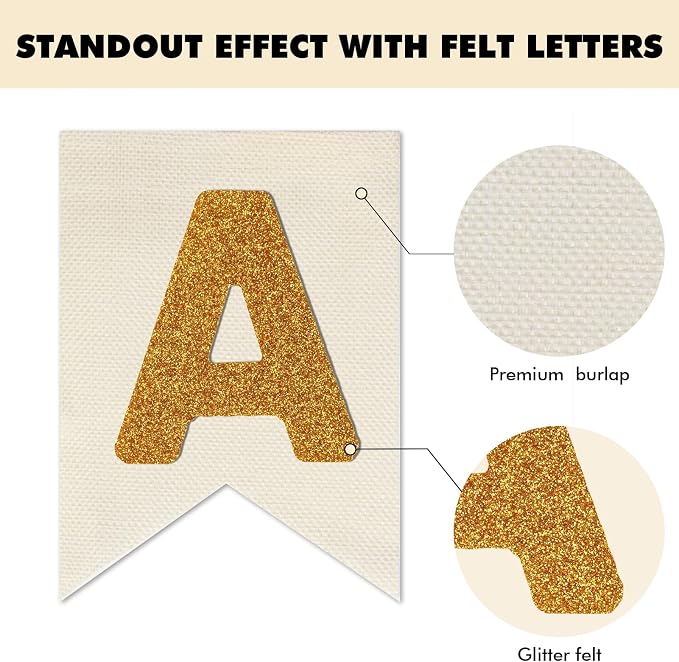 Custom Banner Kit, 28 Burlap Banner - Image 3