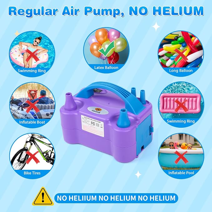 Balloon Pump Electric Portable Dual Nozzle Air Pump - Image 7