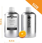 VINEVIDA Orange Sweet Essential Oil - Gallon Orange Oil Undiluted - Bulk Gallon Essential Oil for Soap Making Safe for Skin - DIY Candle Scents for Candlemaking - 8 lbs