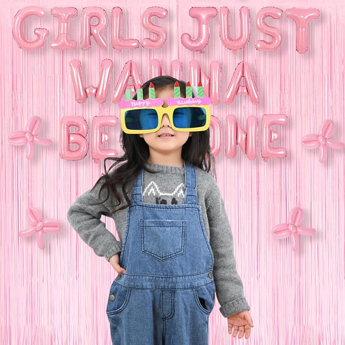 BRAVESHINE Pink Fringe Curtains Backdrop | Photo Booths Party Streamers | 2 - Image 7