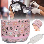 Heat Cap for Hair Deep Conditioning, Electric Hair Heating Cap Adjustable Oil Treatment Steamer Hat Detachable Hair Care Toolus Plug 110V