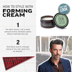 American Crew Men's Hair Forming Cream, Like Hair Gel with Medium Hold & Medium Shine, Stocking Stuffer for Him, 3 oz