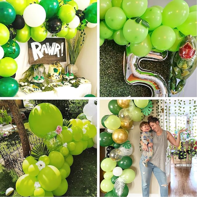 PartyWoo Lime Green Balloons 50 pcs 12 Inch Neon Latex Helium Balloons - Image 3